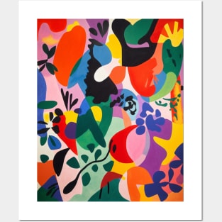 Maximalist Abstract Colorful Pattern Posters and Art